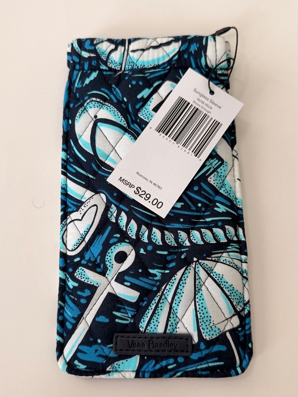Vera Bradley Sunglass Sleeve in Shore Enough